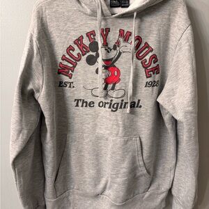 Disney Gray and Red Mickey Mouse Hoodie